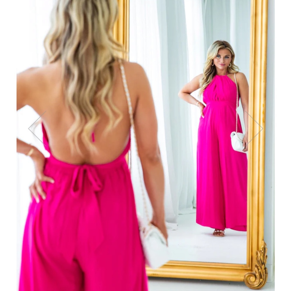PINK LILY JUMP SUIT